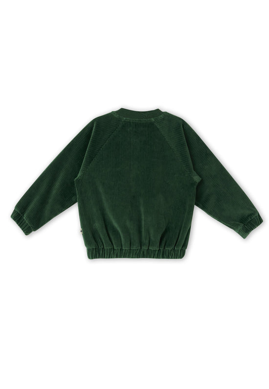 Leela Cotton 2696 TL | Cord Baseballjacke - Tannennadel Meist gekauft