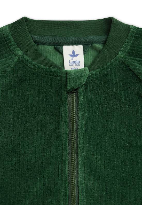 Leela Cotton 2696 TL | Cord Baseballjacke - Tannennadel Meist gekauft