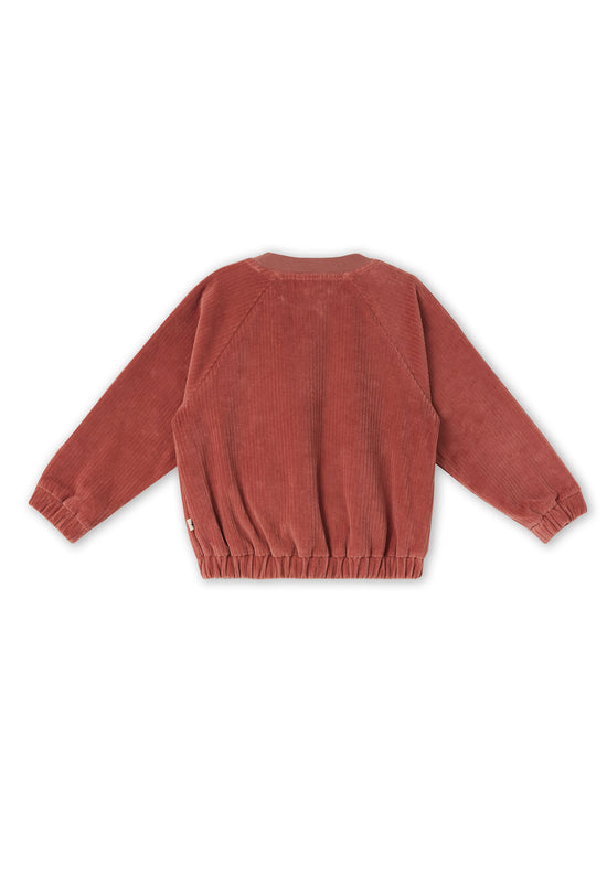 Leela Cotton 2696 WR | Cord Baseballjacke - Dunkel Mauve Blitzverkäufe