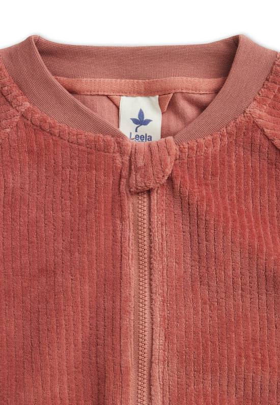 Leela Cotton 2696 WR | Cord Baseballjacke - Dunkel Mauve Blitzverkäufe