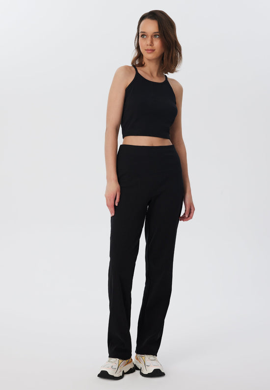 Leela Cotton 4071-021 | Ripp Hose - Schwarz Fabrikpreis