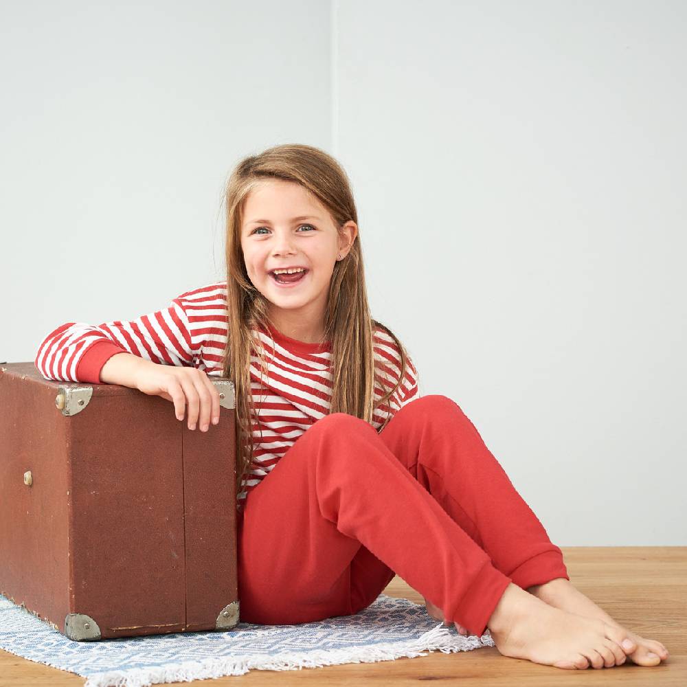 LIVING CRAFTS ELEPHANT - Kinderschlafanzug - Poppy/White Zeitlich begrenztes Angebot