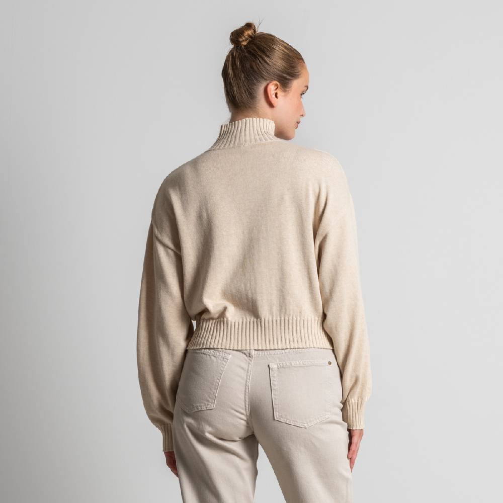 LIVING CRAFTS EUGENIE - Oversized Pullover - Sand Im Verkauf