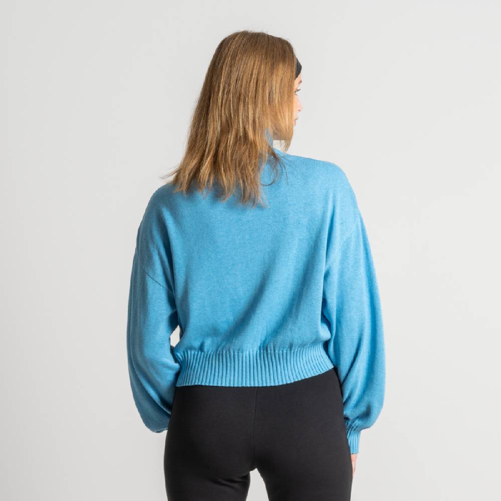 LIVING CRAFTS EUGENIE - Oversized Pullover - Cool Blue zollfrei