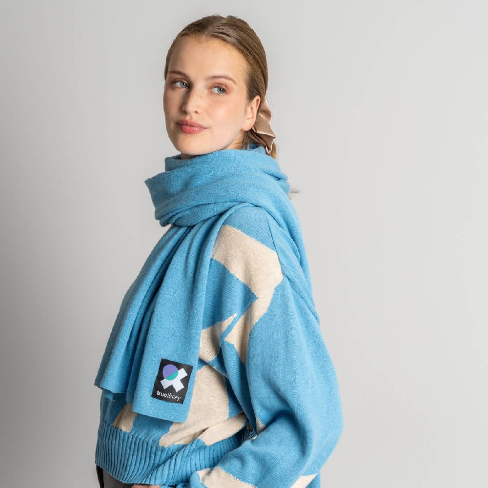 LIVING CRAFTS ELLIS - Schal - Cool Blue 2025