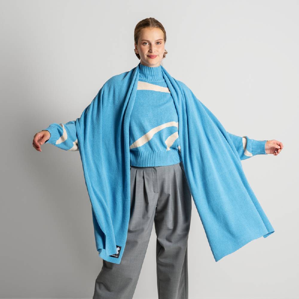LIVING CRAFTS ELLIS - Schal - Cool Blue 2025