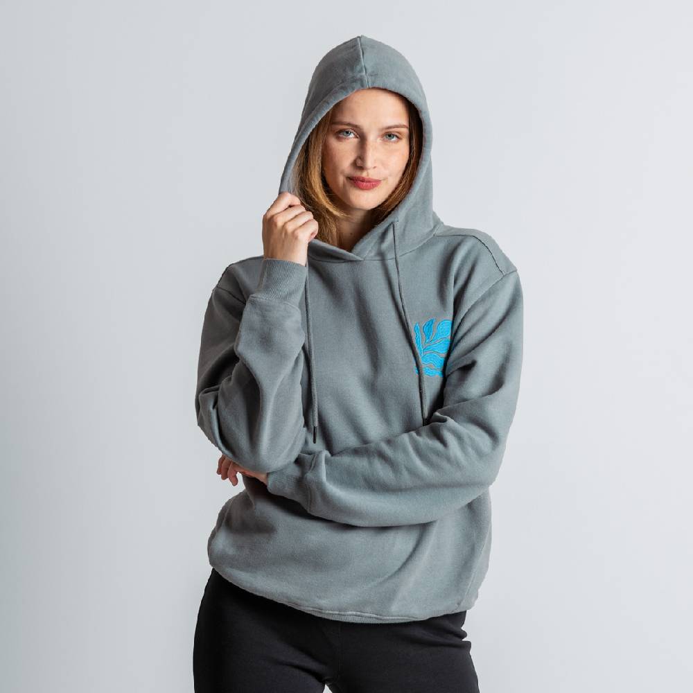 LIVING CRAFTS EUDORA - Hoodie - Stone Grey Outlet