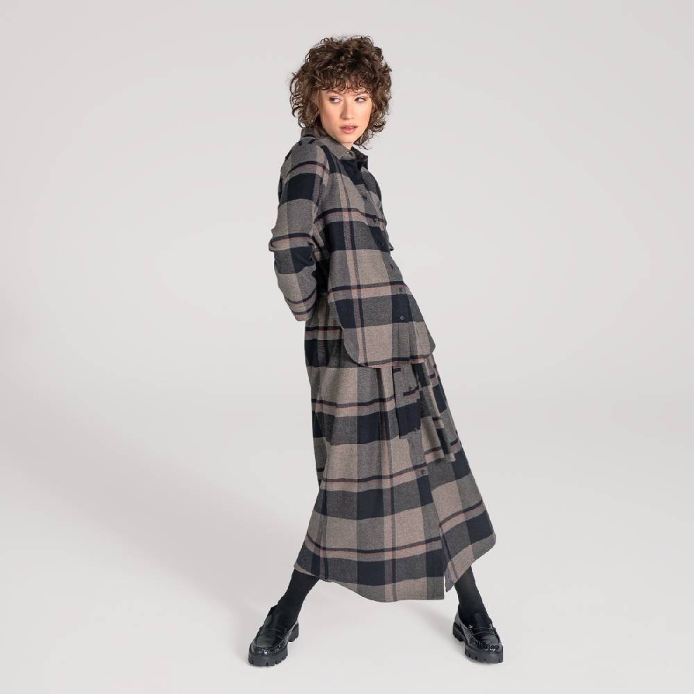 LIVING CRAFTS CHARU - Kleid - Black Check Schlussverkauf