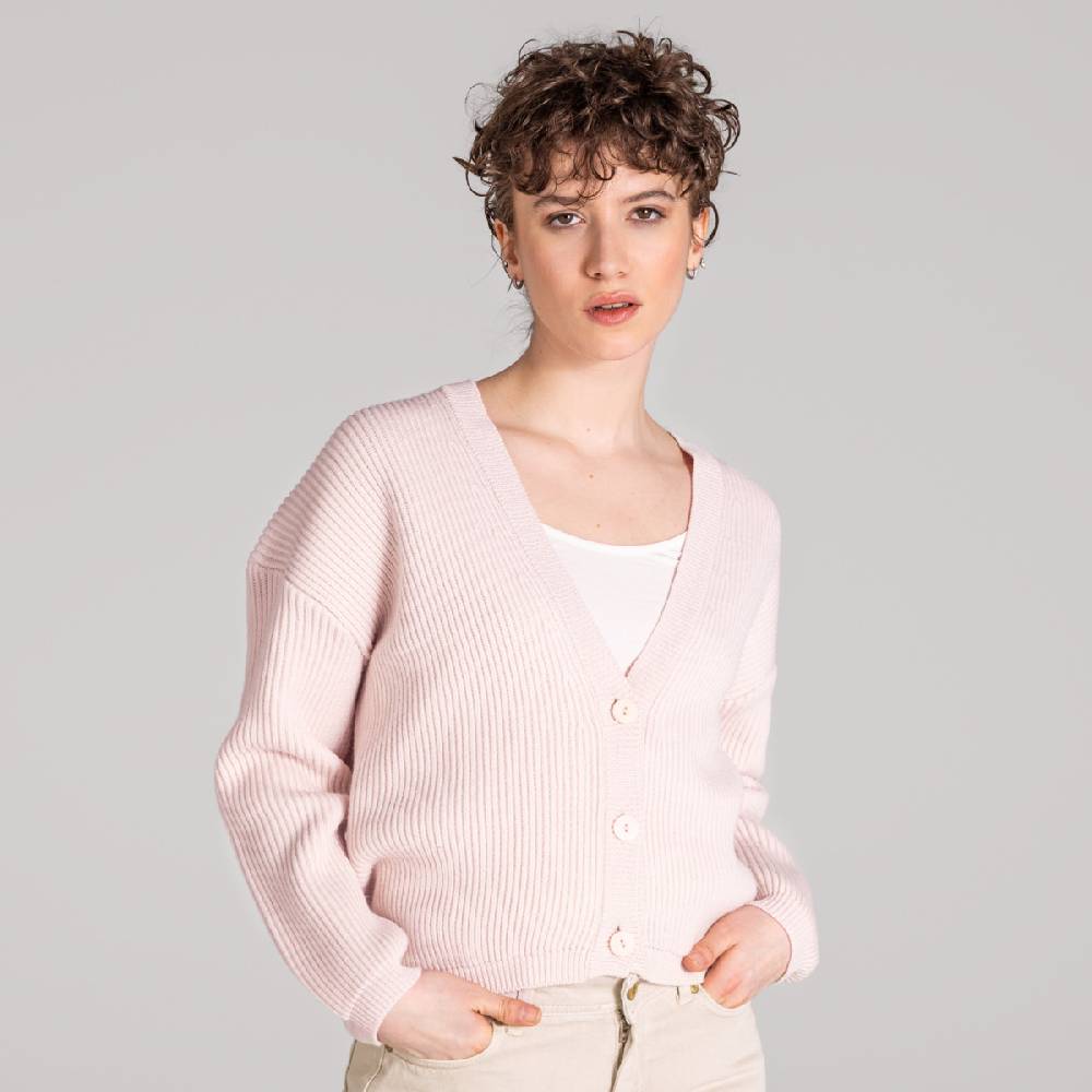 LIVING CRAFTS ALFREY - Strickjacke boxy - Nude Versandkostenfrei