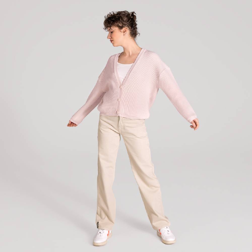 LIVING CRAFTS ALFREY - Strickjacke boxy - Nude Versandkostenfrei