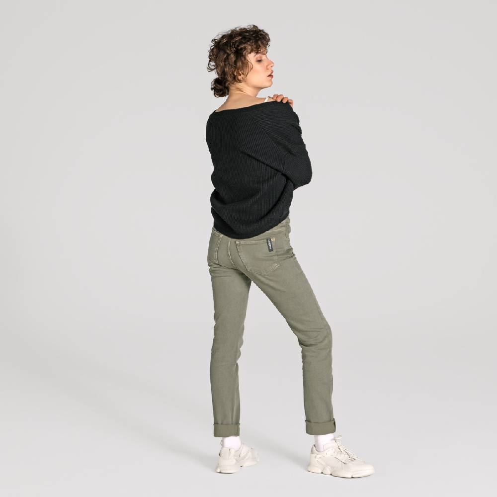 LIVING CRAFTS AVALYN - Color Denim - Khaki Begrenztes Angebot