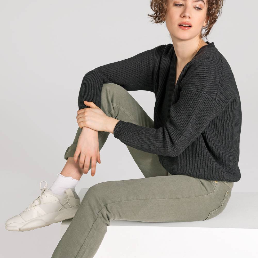 LIVING CRAFTS AVALYN - Color Denim - Khaki Begrenztes Angebot