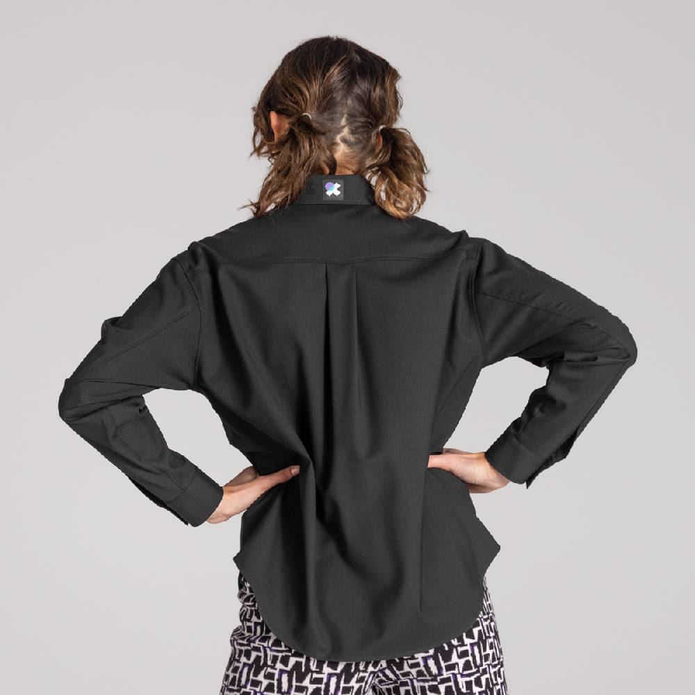 LIVING CRAFTS ALIX - Utility Shirt - Black Preisnachlass