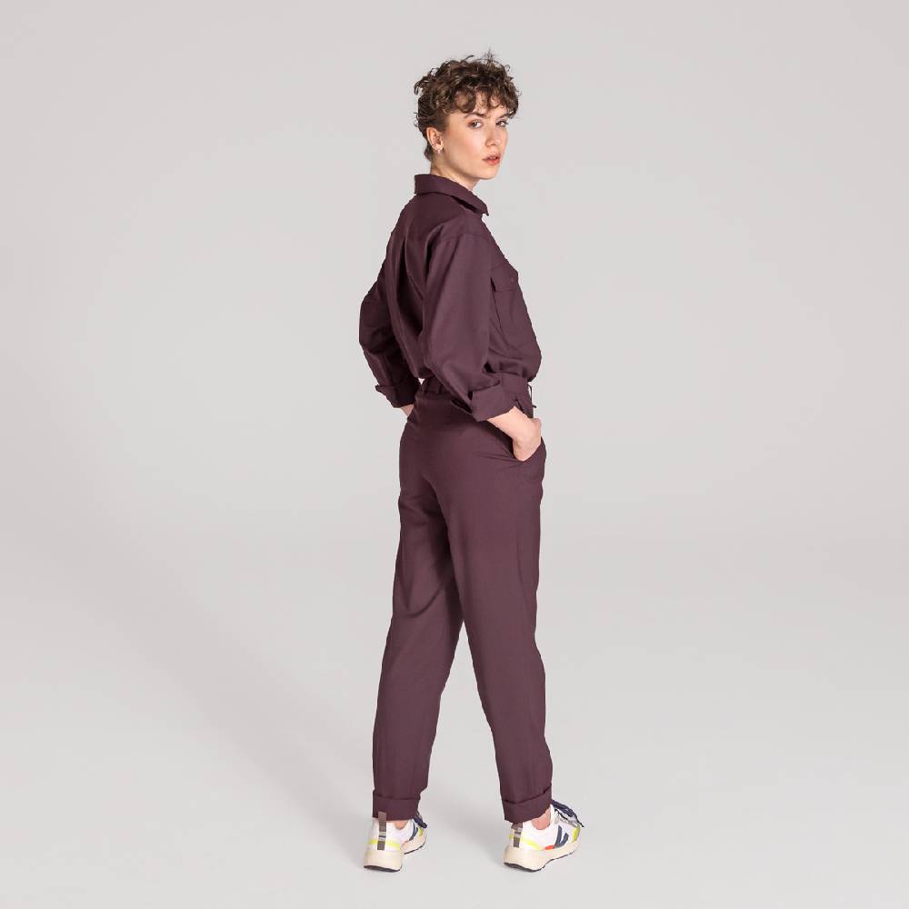 LIVING CRAFTS ARIL - Hose - Aubergine Saisonschlussverkauf