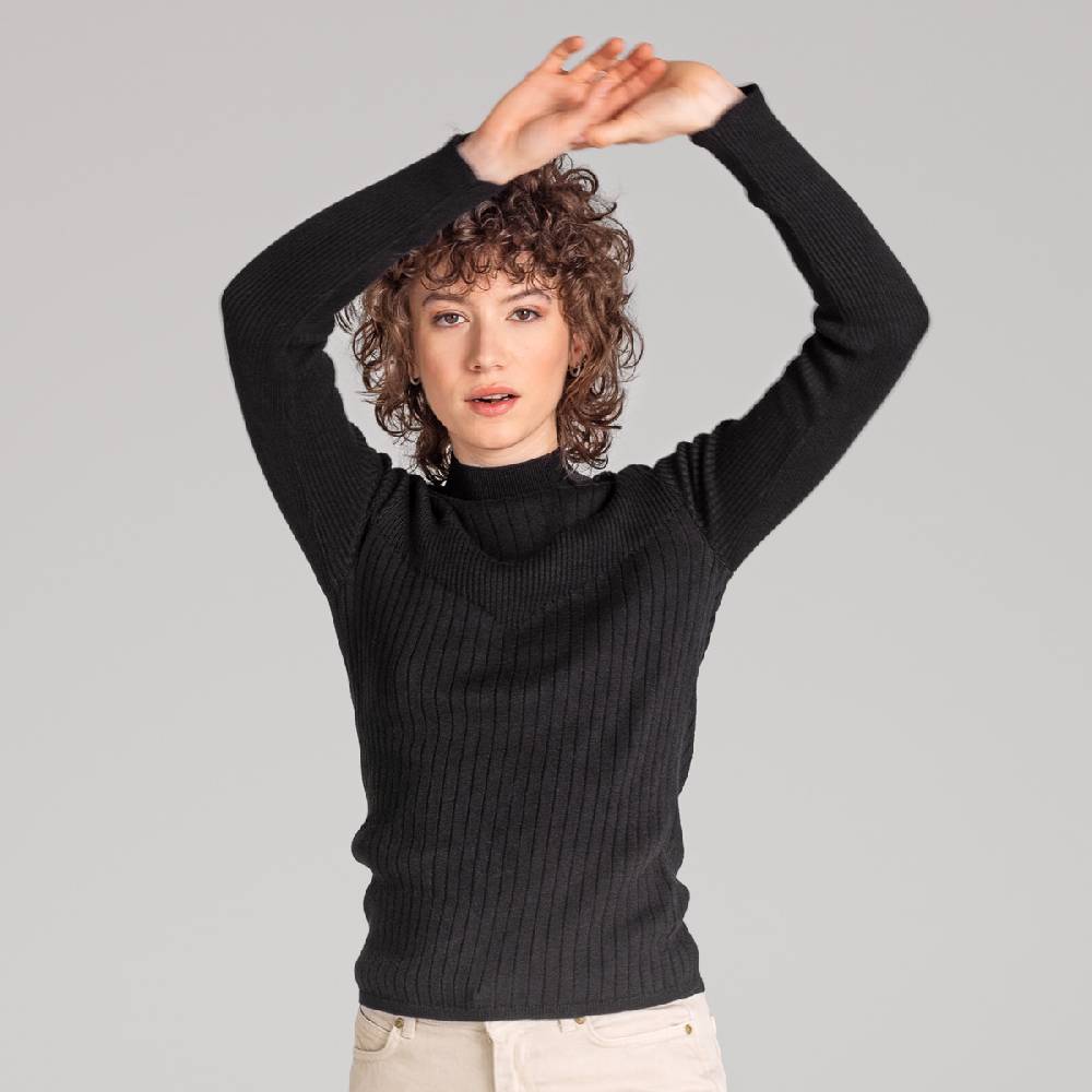 LIVING CRAFTS ABIONA - Langarm-Shirt - Off Black Heißer Verkauf
