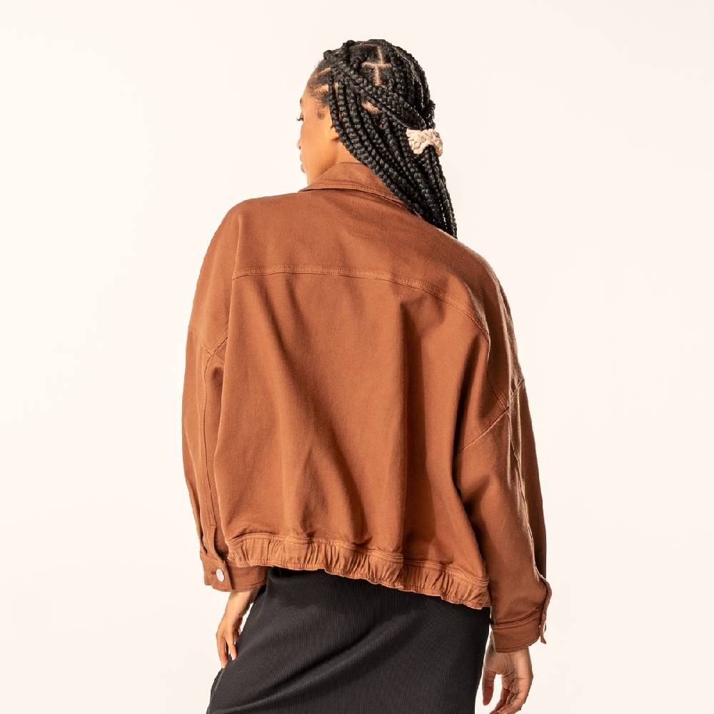 LIVING CRAFTS DAFNE - Jeansjacke - Brown Saisonale Angebote