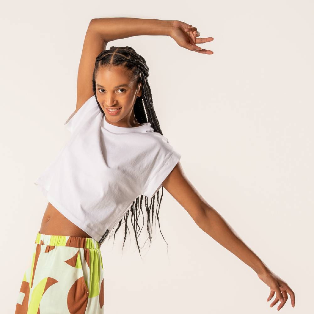 LIVING CRAFTS DANBI - Boxy T-Shirt - White JETZT KAUFEN