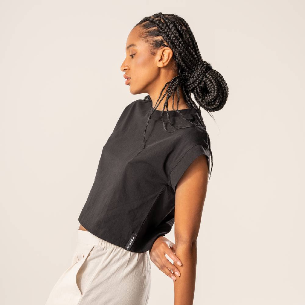 LIVING CRAFTS DANBI - Boxy T-Shirt - Black Neueste Stile
