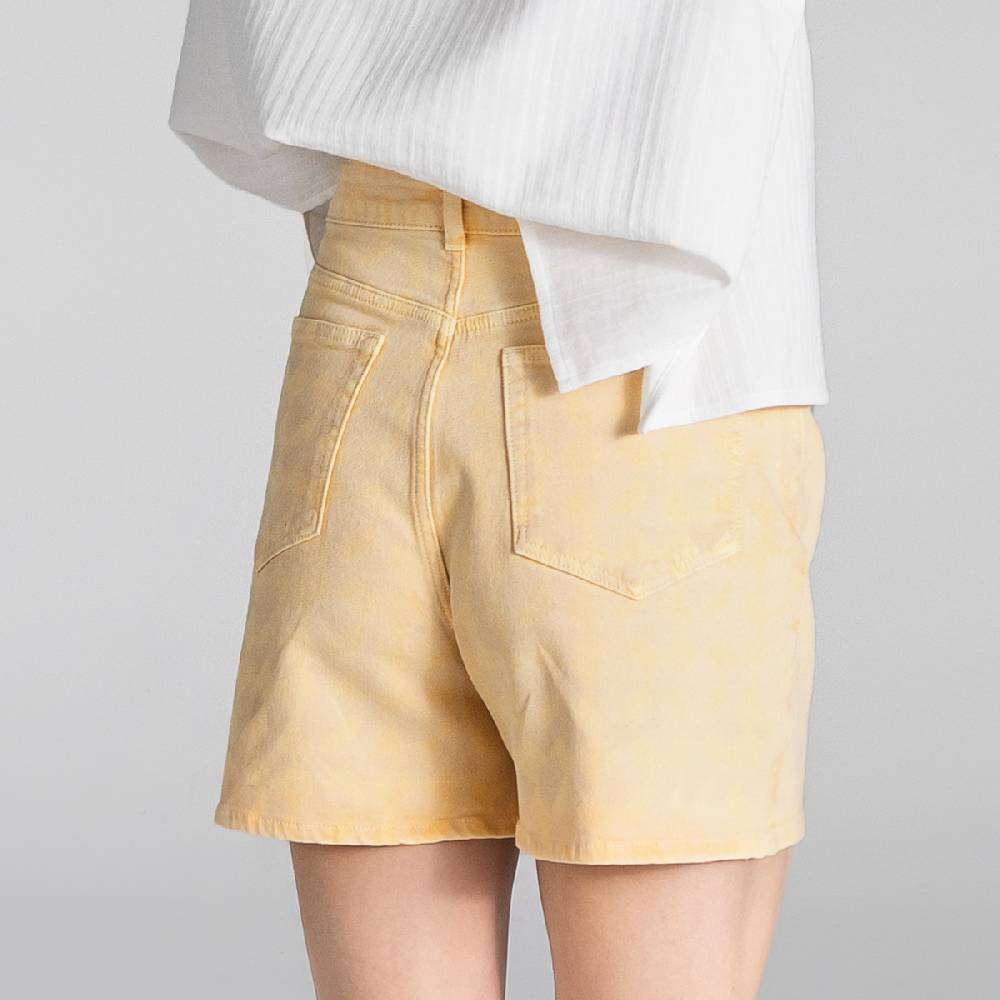 LIVING CRAFTS BONTJE - Jeans Shorts - Yellow Black Friday Preise