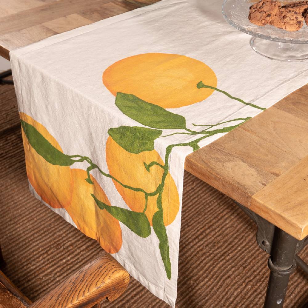 LIVING CRAFTS OREGANO - Tischläufer - Orange Sonderangebot
