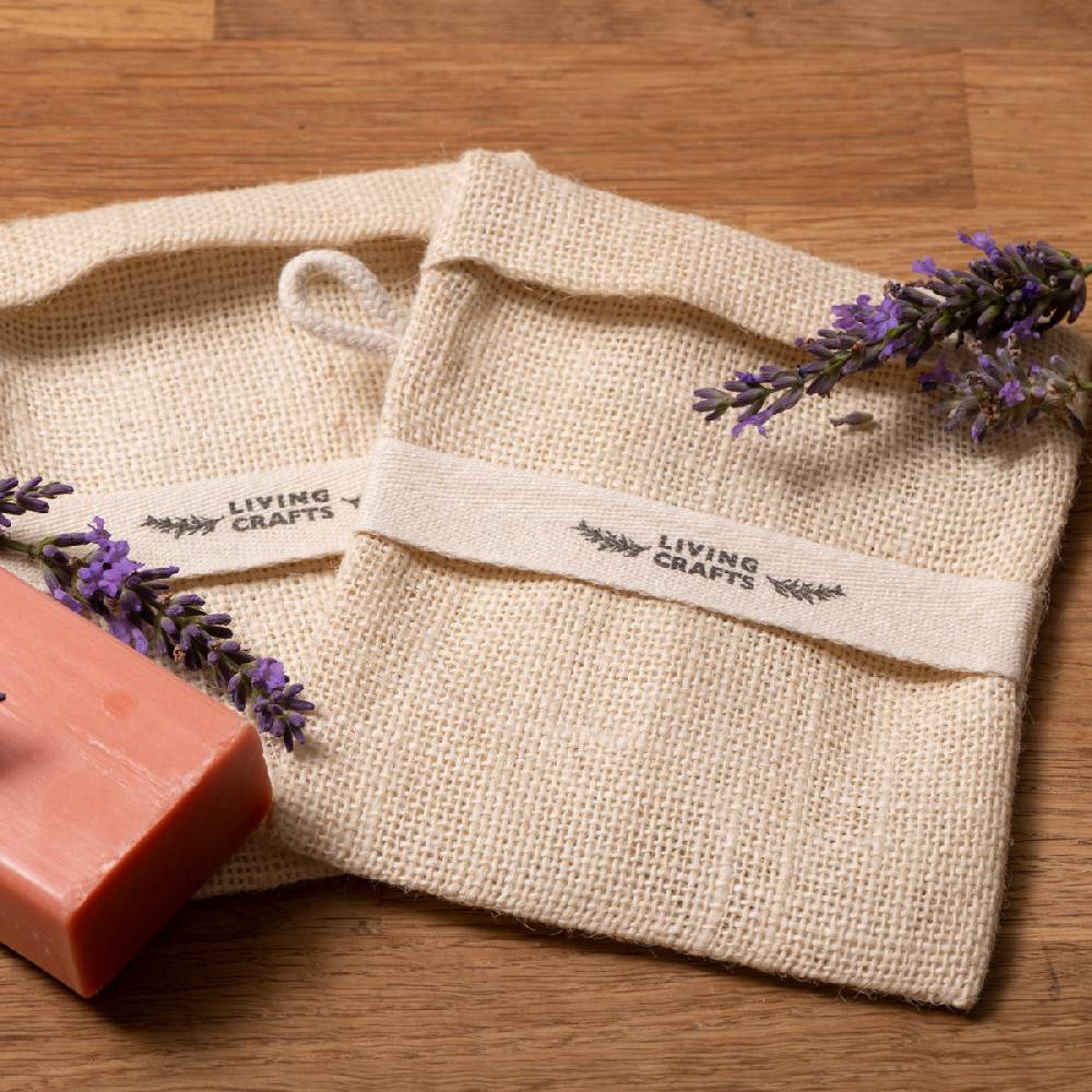 LIVING CRAFTS MATERA - Seifensäckchen, 2er Pack - Natural Flash Sale