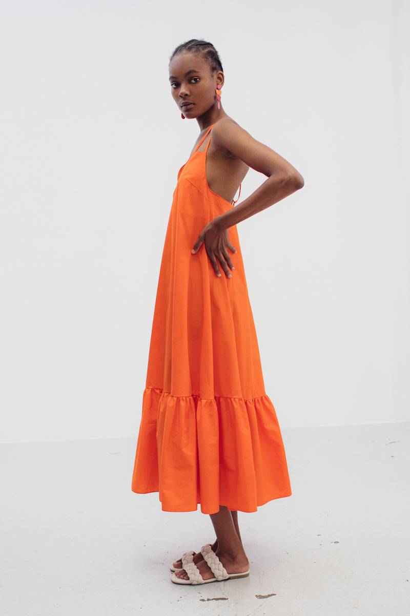 Mykke Hofmann Popeline-Kleid Kara aus Bio-Baumwolle Räumungsverkauf
