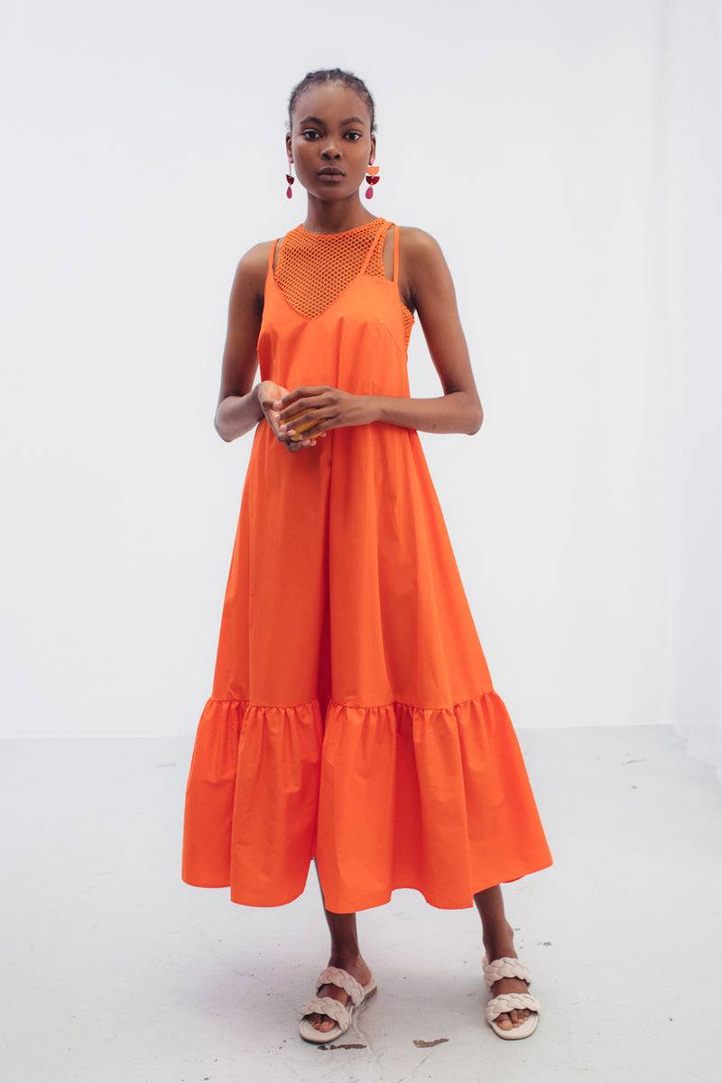 Mykke Hofmann Popeline-Kleid Kara aus Bio-Baumwolle Räumungsverkauf