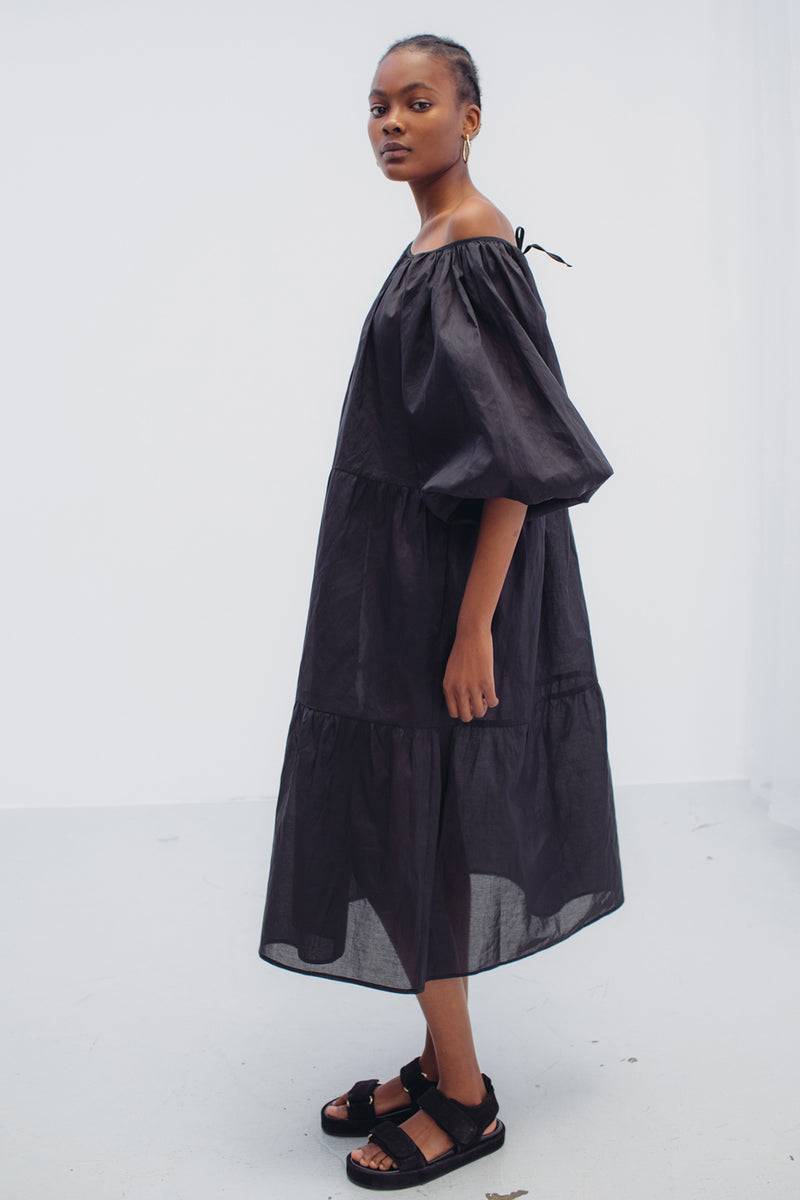 Mykke Hofmann Bio-Baumwoll-Organza-Kleid Konstance Super Sparpreis
