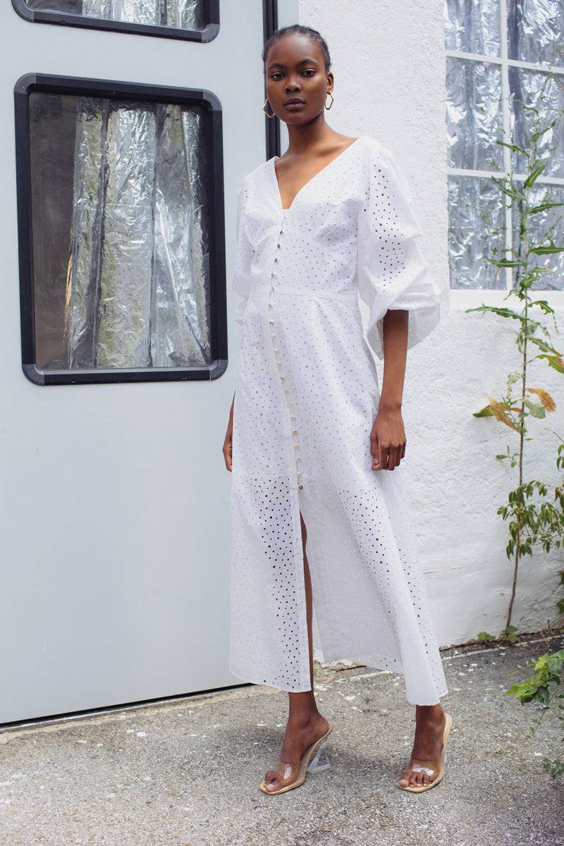 Mykke Hofmann Spitzenkleid Kairo aus Bio-Baumwolle Kostenlose Rückgabe