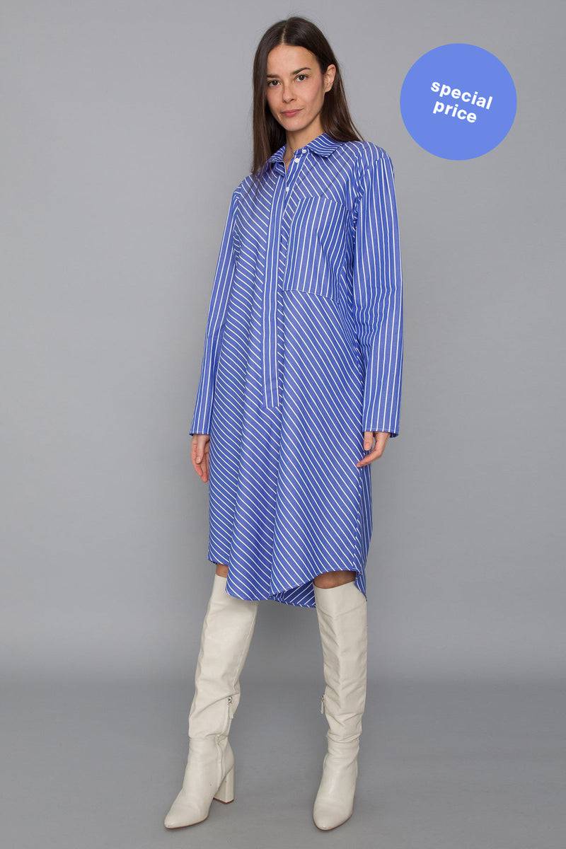 Mykke Hofmann Bio-Baumwoll-Popeline-Kleid Keila Super Rabatt