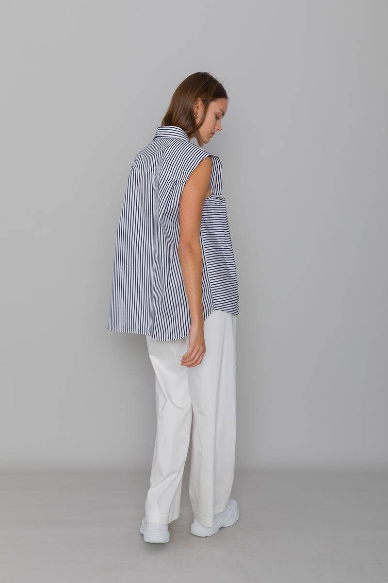 Mykke Hofmann Bluse Loraine aus Bio-Baumwollpopeline Clearance-Verkauf
