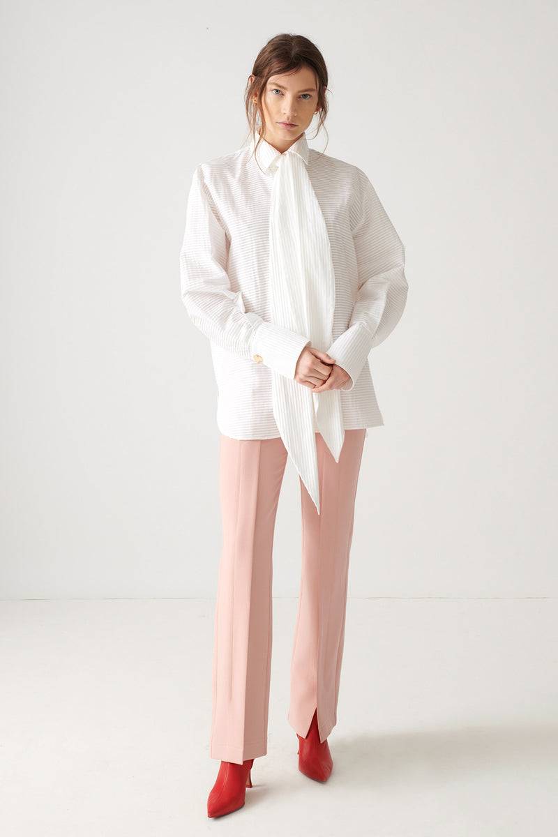 Mykke Hofmann Cotton Plissée Blouse Lylara Im Verkauf