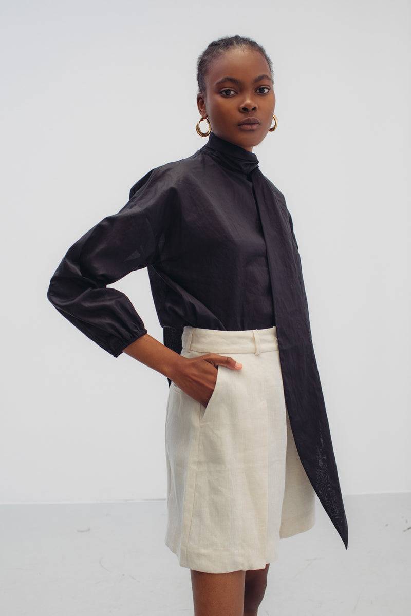 Mykke Hofmann Organza-Bluse Lexa aus Bio-Baumwolle Fabrikpreis