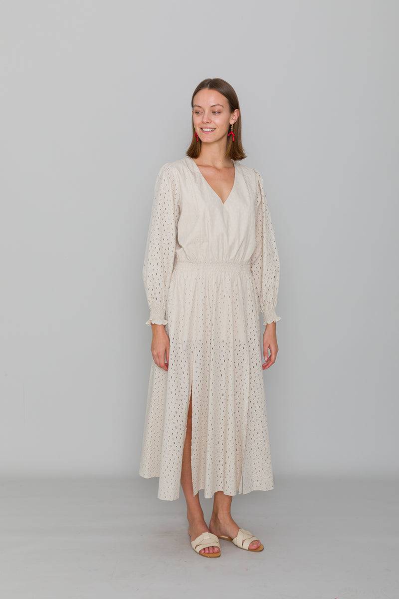 Mykke Hofmann Spitzenkleid Korva aus Bio-Baumwolle Lagerräumung