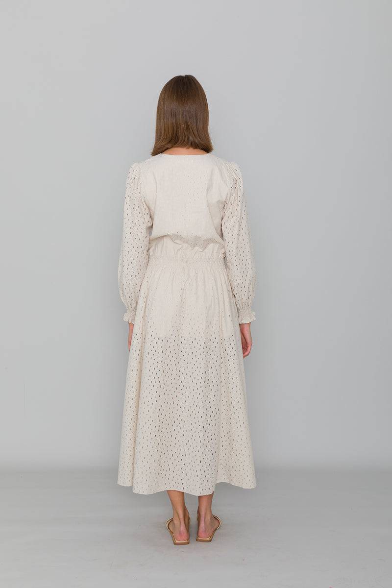 Mykke Hofmann Spitzenkleid Korva aus Bio-Baumwolle Lagerräumung