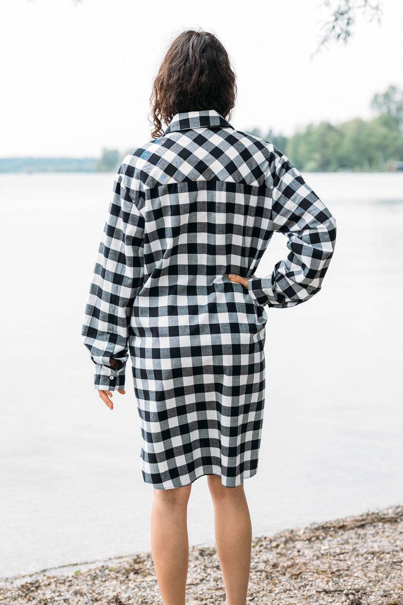 Mykke Hofmann Flanellkleid aus Bio-Baumwolle Klore Neueste Mode