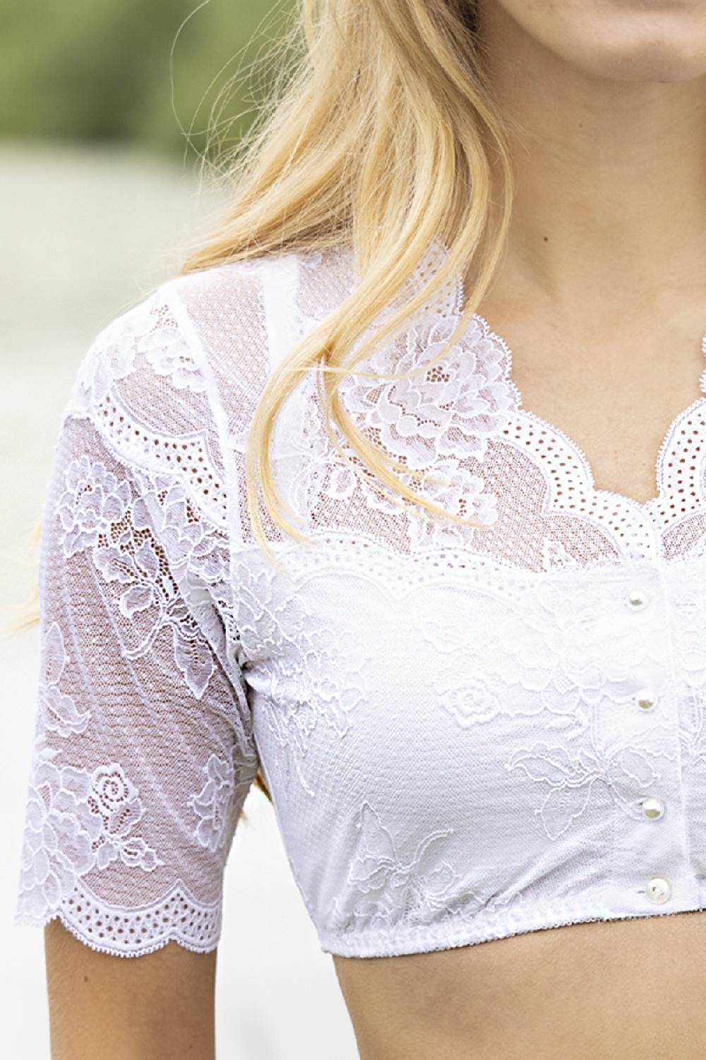 Nina Von C. Dirndl-Bluse Julia, halbarm Speichern exportieren