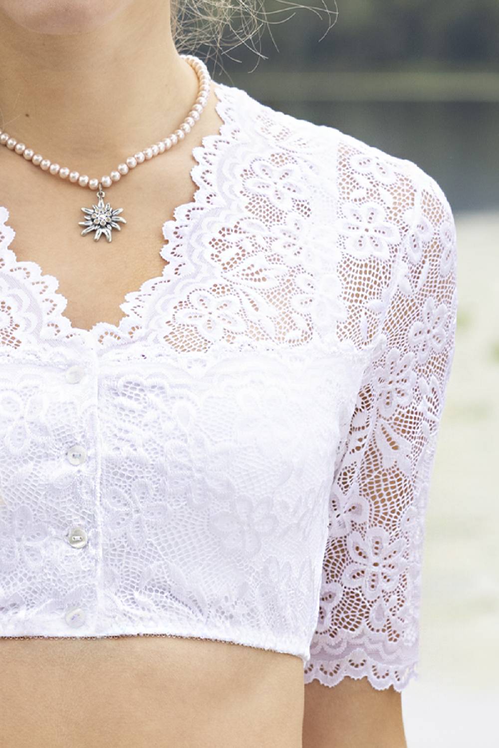 Nina Von C. Dirndl-Bluse Waltraud, halbarm Muttertagsangebot