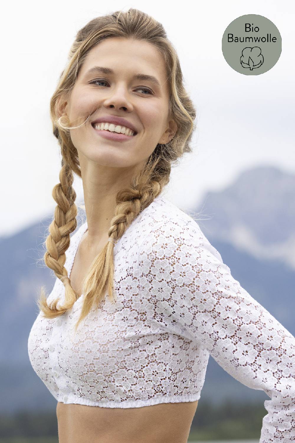 Nina Von C. Dirndl-Bluse Sabine, 3/4 Arm Neueste Mode