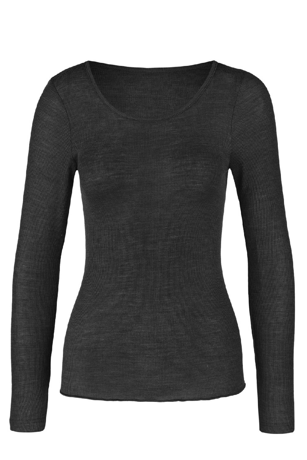 Nina Von C. Langarm Shirt, WOOL SILK Räumungsverkauf