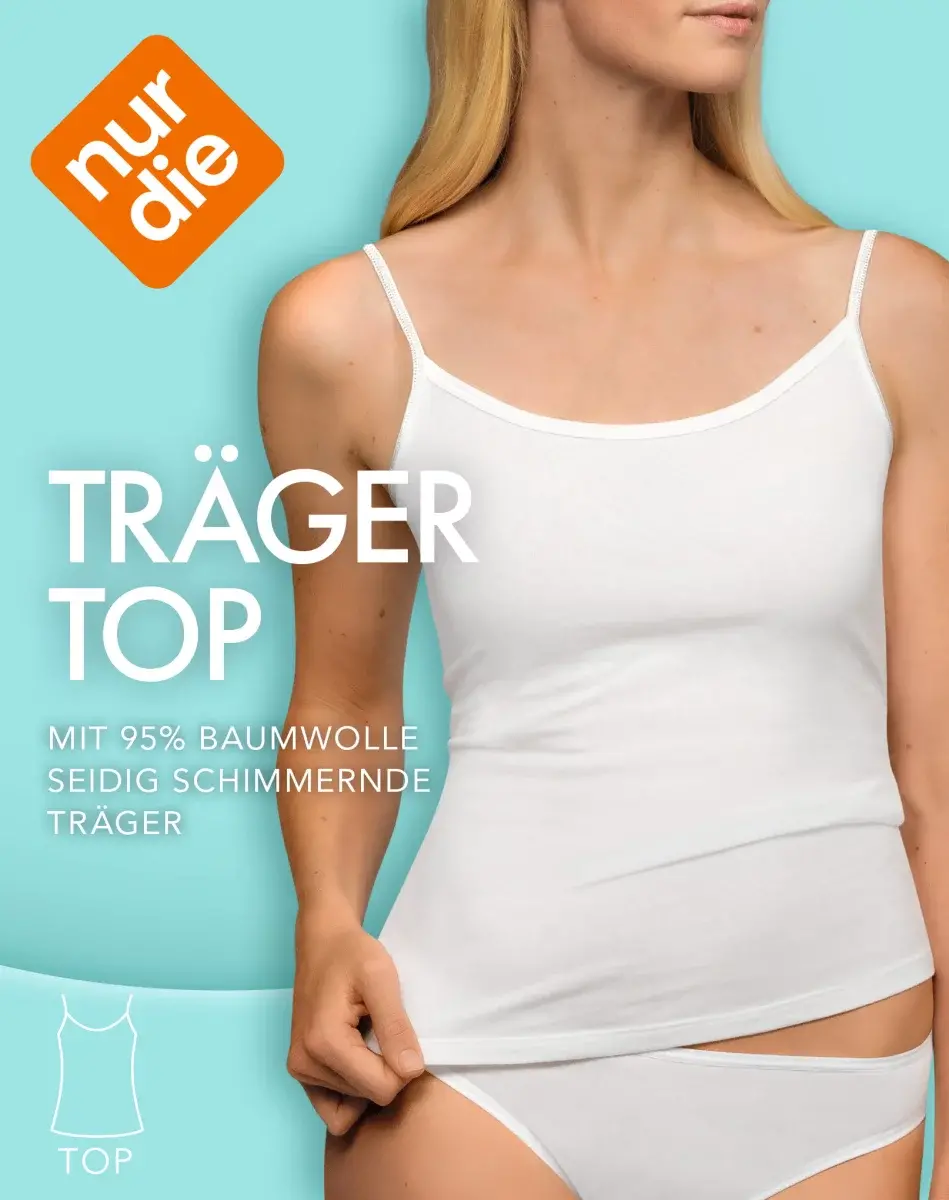 Nur Die Unterhemd Damen - weiß - Größe 44-46 Lagerräumung
