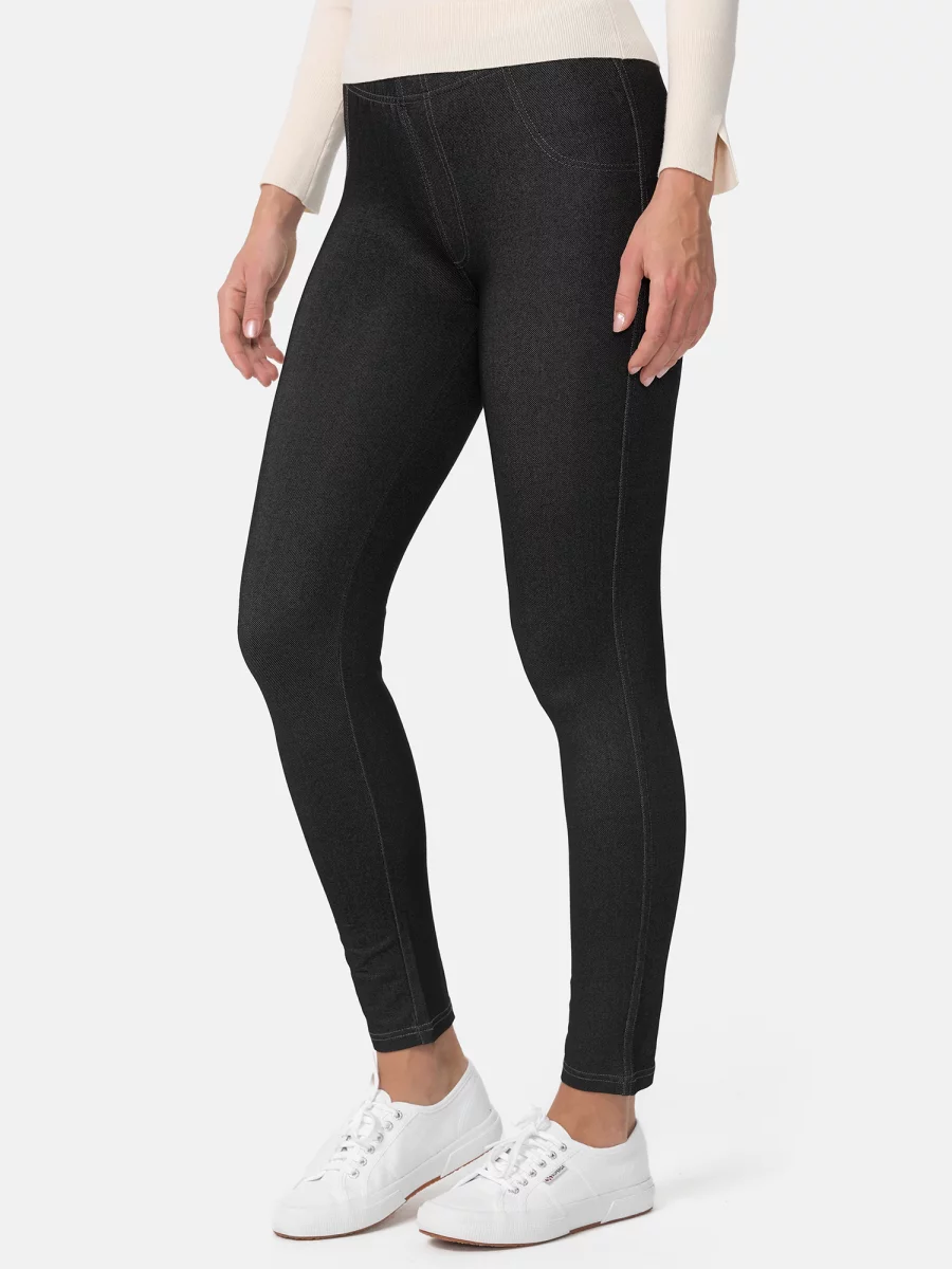 Nur Die Treggings in Jeans-Look - Relax & Go - schwarz - Größe 46-48 Online Outlet