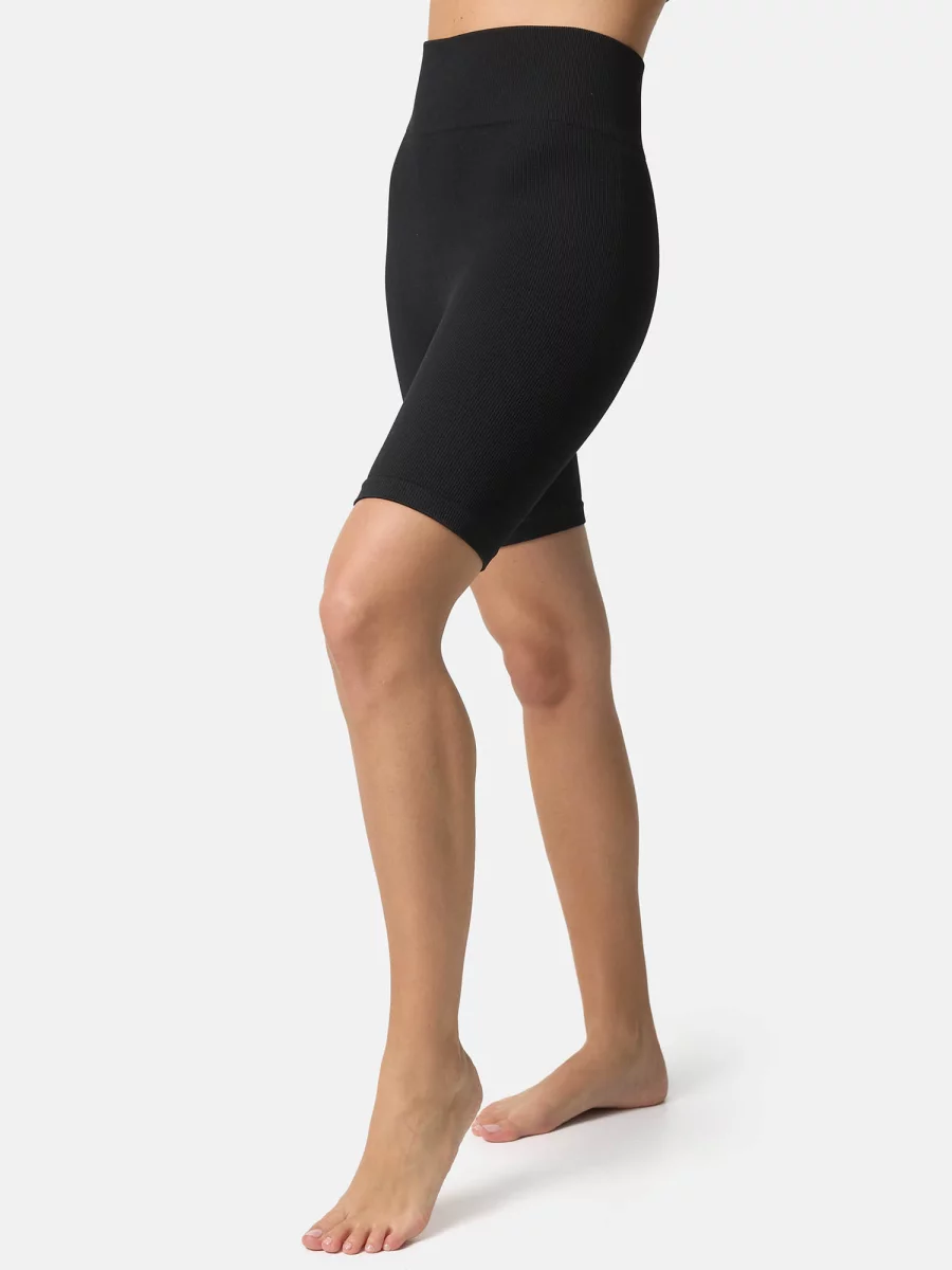 Nur Die Radler Shorts in Ripp-Optik - schwarz - Größe 44-46 Exklusive Angebote