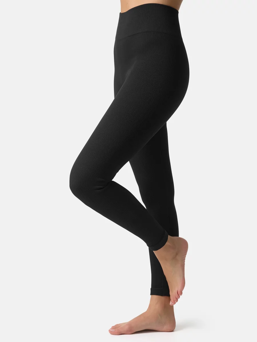 Nur Die Leggings in Ripp-Optik - Relax & Go - schwarz - Größe 44-46 Neuheiten