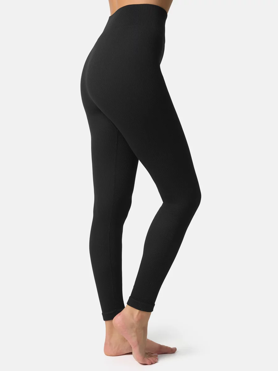 Nur Die Leggings in Ripp-Optik - Relax & Go - schwarz - Größe 44-46 Neuheiten