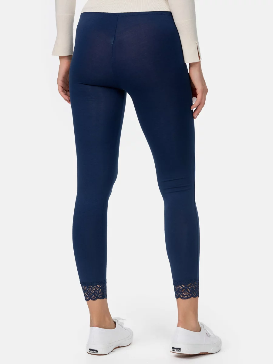 Nur Die 7/8 Leggings mit Spitze - Relax & Go - dunkelblau - Größe 44-46 Zeitbegrenzte Promotion