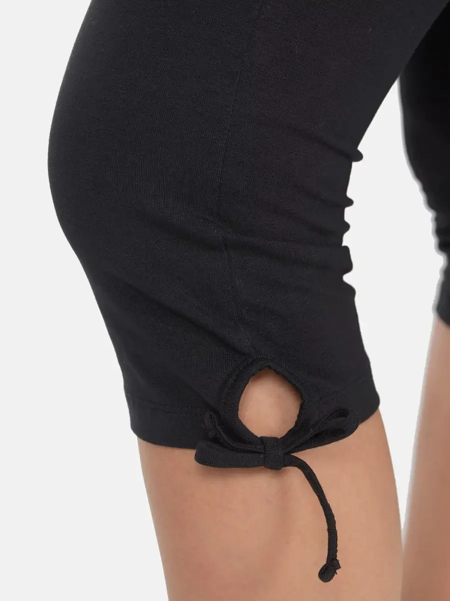 Nur Die Baumwoll Capri - Relax & Go - schwarz - Größe 36-38 Bis zu 50% Rabatt