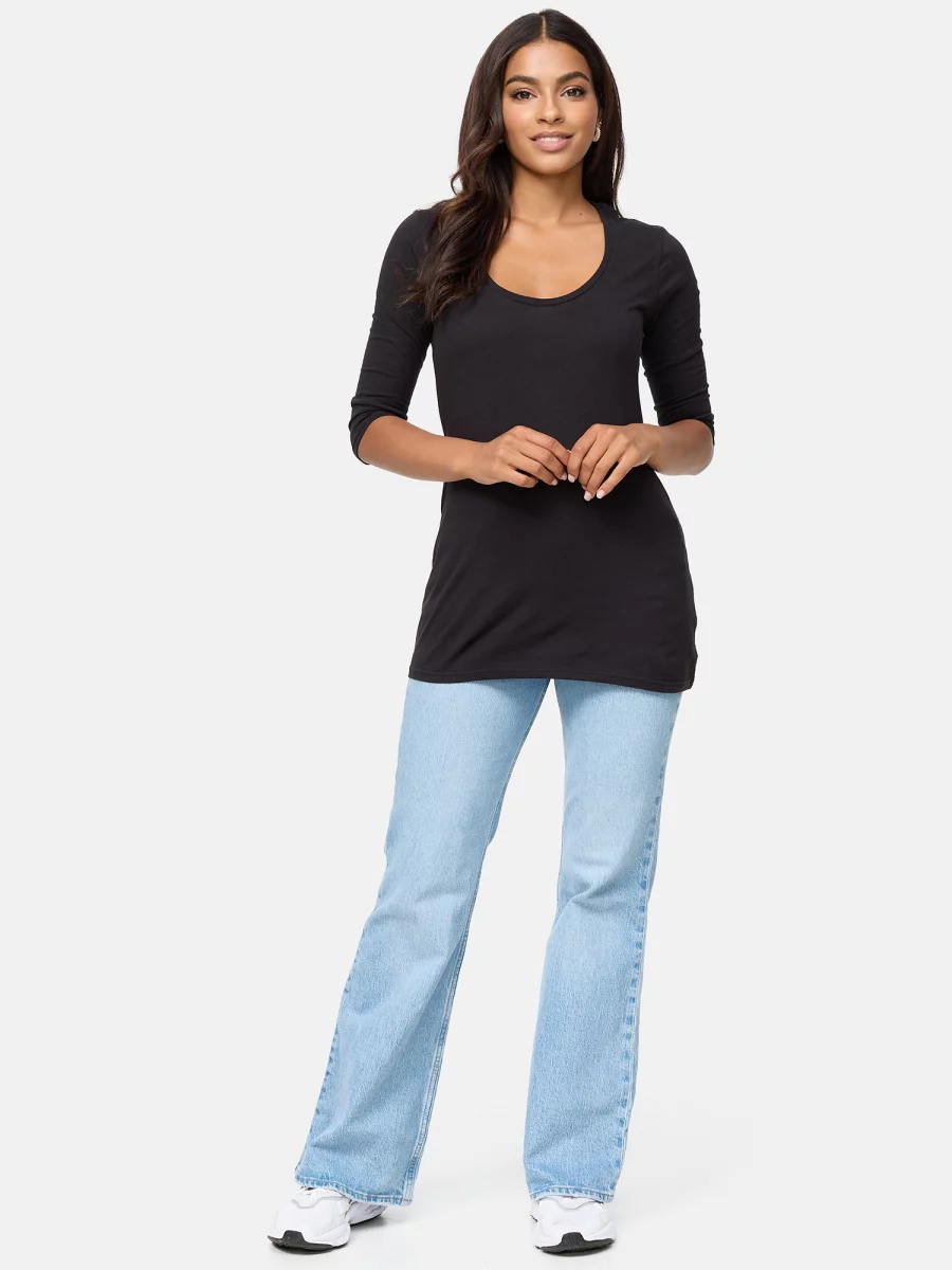 Nur Die Long-Shirt - Relax & Go - schwarz - Größe 48-50 Bis zu 60% Rabatt