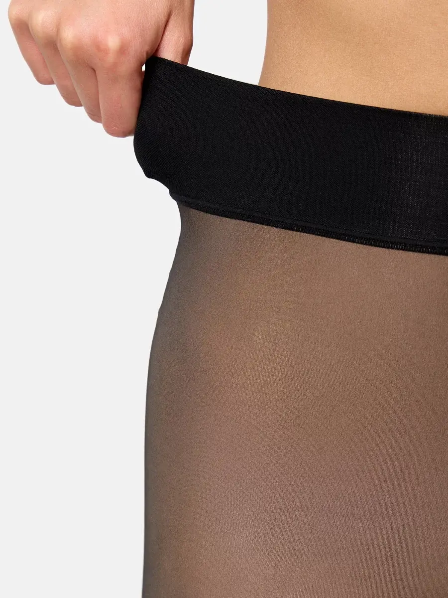 Nur Die Strumpfhose Warm & Transparent strapazierfähig 80 DEN Print - Herzdesign - Größe 40-44 Clearance-Verkauf