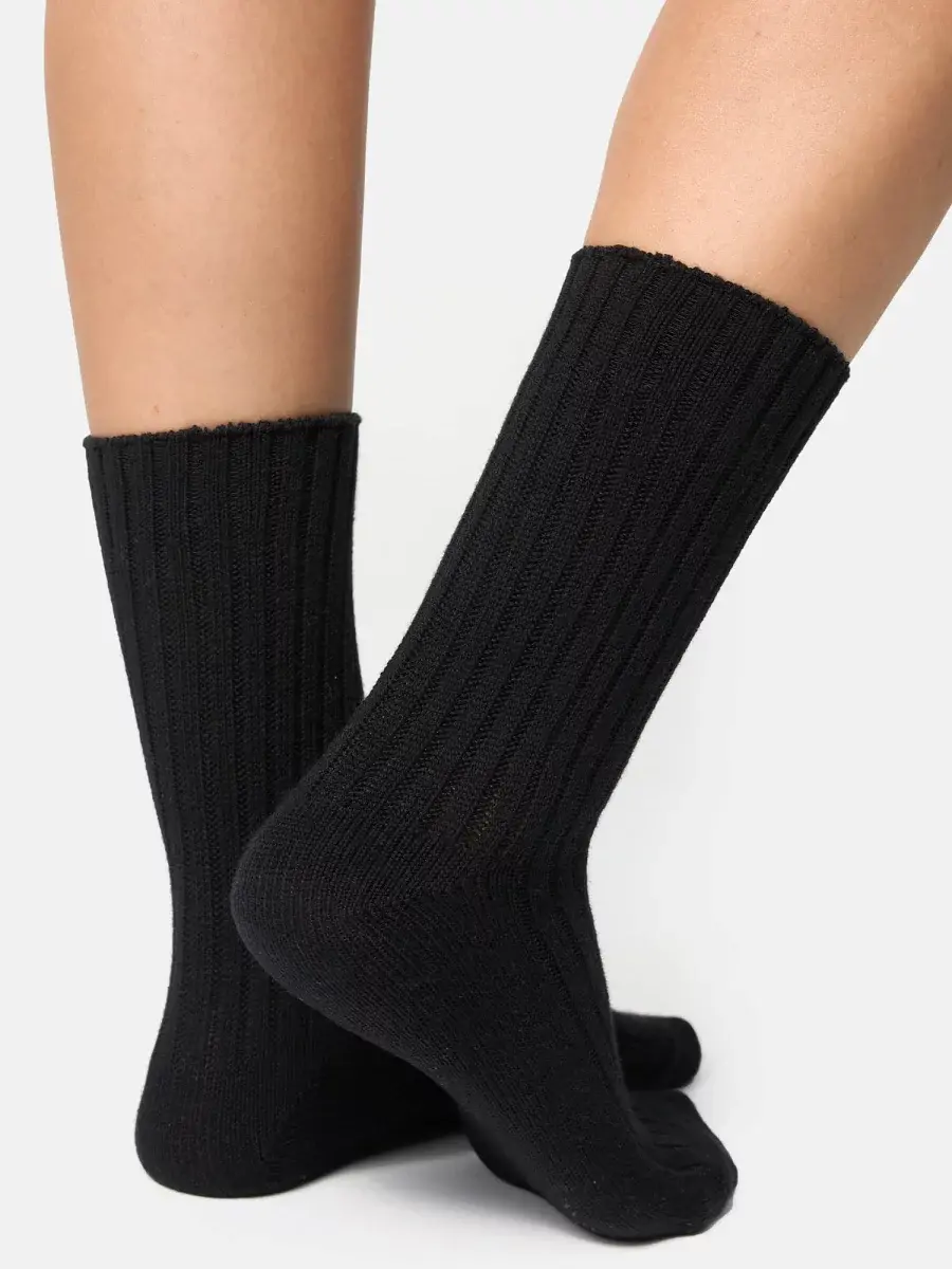 Nur Die Bambus¹ Boots Socke - schwarz - Größe 35-38 Schlussverkauf